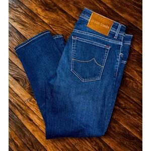 Jacob Cohen Bard Selvedge Denim Jeans Mens 36x26 Made In Italy Auth MSRP $880